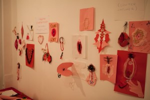 Vagina Art made by exhibit visitors Photo Credit: 101 Vagina http://tinyurl.com/mmgyyme